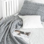 Комплект LILIAN серый: покрывало и наволочки