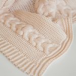 Плед LILIAN с косами пшеничный