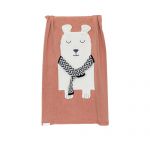 Плед APERO мишка терракот 75х120 см