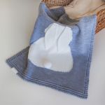 Плед ЗАЙКА с подкладом APERO серый 60х90 см