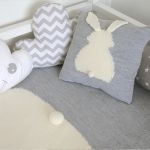 Подушка APERO зайка серого цвета 35х35 см