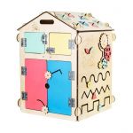 BUSYKIDS бизиборд домик натуральный