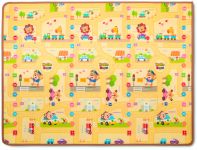 Двухсторонний коврик Prime Living 150x200x1см (Котята и Веселый город)