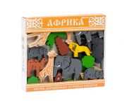 Африка конструктор деревянный развивающий 35 деталей
