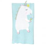 APERO детский плед единорог мятный 60х120 см