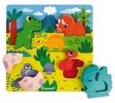 Пазл-вкладыш  с сюрпризом Найди динозавра 6 элементов