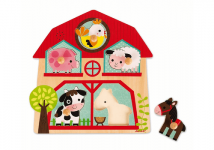 Пазл-вкладыш Ферма музыкальный: 5 элементов