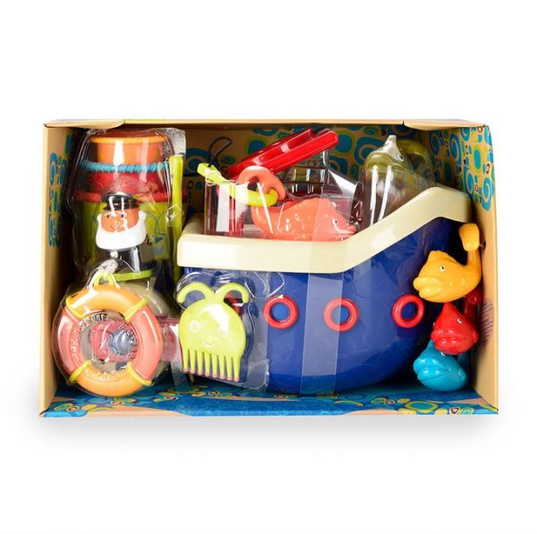 Набор игрушек для ванной Fish & Squish Кораблик B.Toys (Battat)