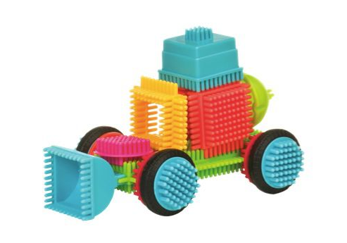 Конструктор игольчатый 85 деталей в чемоданчике Bristle Blocks