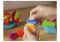 Конструктор игольчатый 56 деталей в коробке Bristle Blocks
