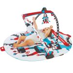 Yookidoo коврик развивающий Страна роботов интерактивный круглый с дугами