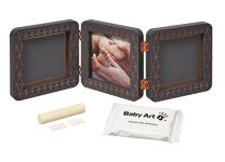 Рамочка тройная Медный орнамент темно-серый