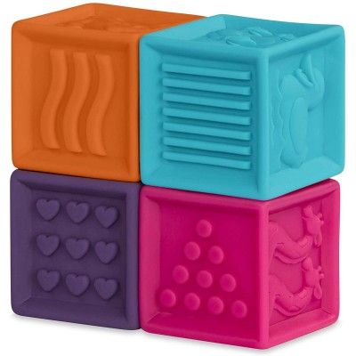 Мягкие кубики B.Toys (Battat) One Two Squeeze