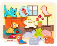 Пазл Домашние питомцы объемный 7 элементов