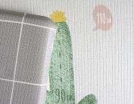 Двухсторонний Коврик Bubble play 190x130x4 см (Кактусы/Клетка)