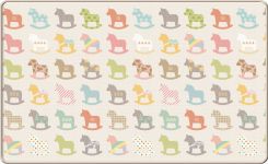 Односторонний коврик Sillky 230x140x1.2см (Деревянные лошадки)