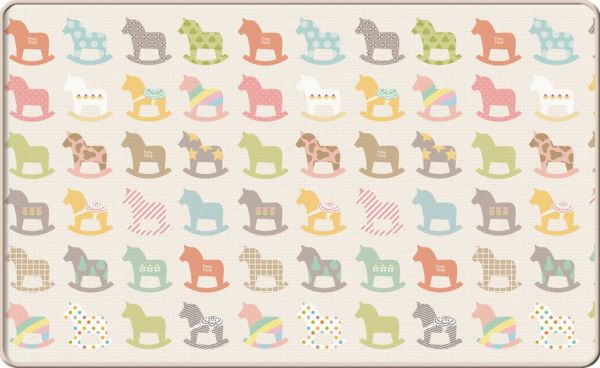 Односторонний коврик Sillky 230x140x1.2см (Деревянные лошадки)