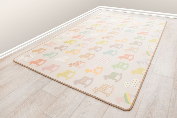 Односторонний коврик Sillky 230x140x1.2см (Деревянные лошадки)